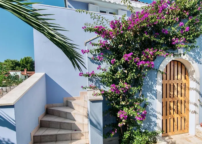 House With Sea View And Garden In 招待所 3*